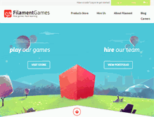 Tablet Screenshot of filamentgames.com